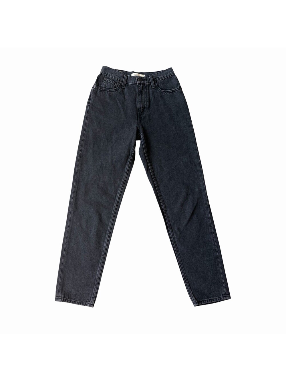 Levi’s Premium Women’s 80s Mom Jeans Black Charcoal Wash High Rise 5-Pocket - Picture 2 of 9
